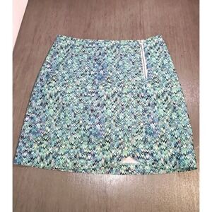 EP Pro women's multicolor chevron print athletic golf skort,Size 6